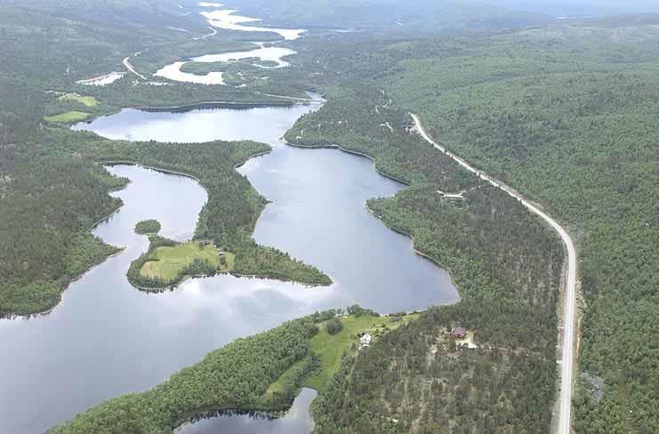 UTSJOEN OSA-ALUEEN OSAYLEISKAAVA - TENONLAAKSON RANTAOSAYLEISKAAVAT ( Kuva: Pienten järvien alue Mantojärvestä etelään päin alkaa pienten järvien ketjumainen sarja, joka jatkuu aina Kevojärvelle asti.