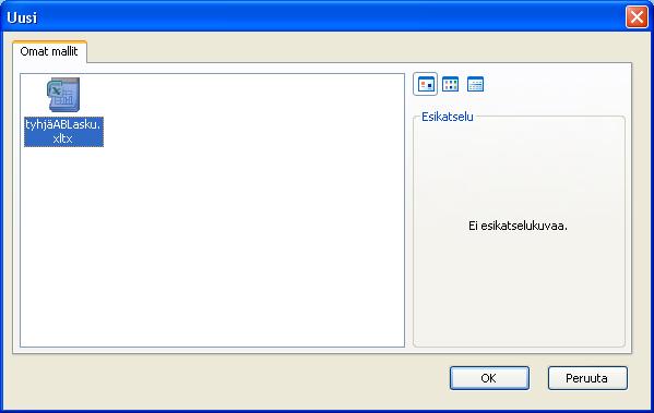 Excel 2007 fi-fi 31 / 31 Mallin käyttäminen Klikkaa Office-painiketta ja valitse Uusi. Klikkaa omat mallitvaihtoehtoa ikkunan vasemmassa laidassa.