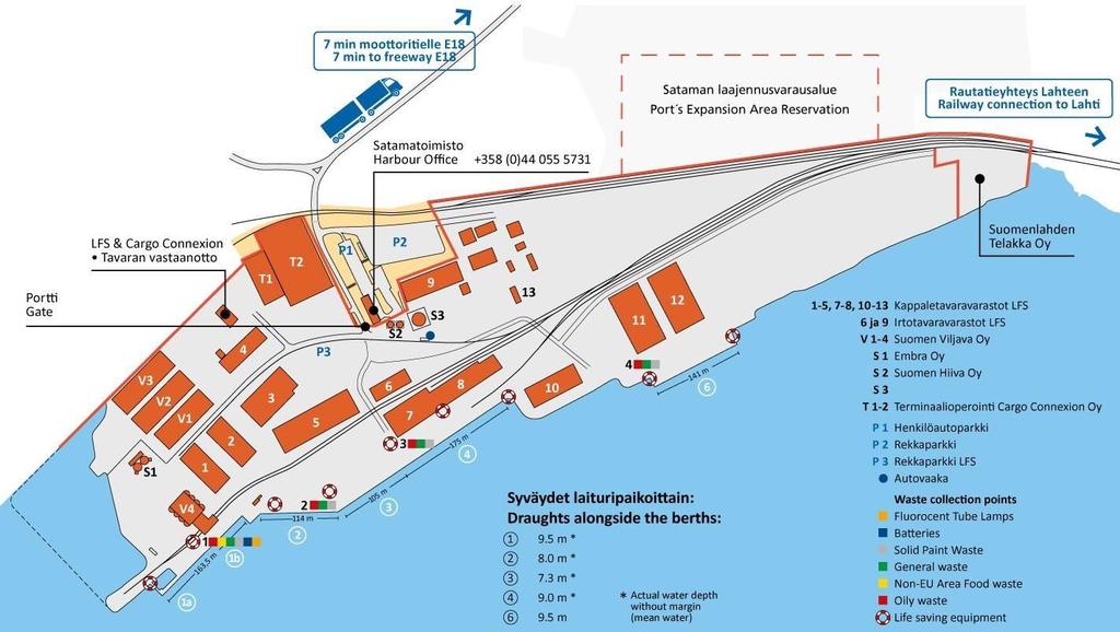 88 Puh. +358 (0)19 565 1500 http://cargoconnexion.fi/ Lovisa Forwarding & Stevedoring (LFS) LFS on osa Nordström Groupia. LFS omistamiin varastoihin on rautatieyhteys.