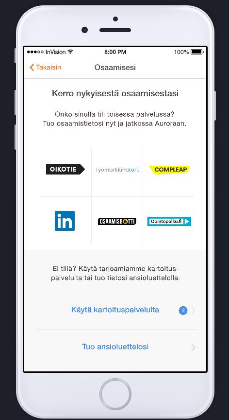 Mistä kaikkialta minusta löytyy jo tietoa liittyen opiskeluun ja työhön?