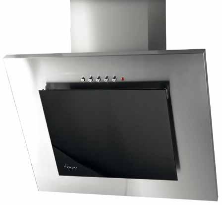 Liesituuletin seinämallit WK-4 Nero Glass Eco WK-4 Nero Glass Eco leveys: 60 cm RST kolme nopeutta imuteho m³/h (IEC 61591): min/max // 203/297 äänitaso db(a) (EN 60704-3): min/max // 51/61 valot: 2