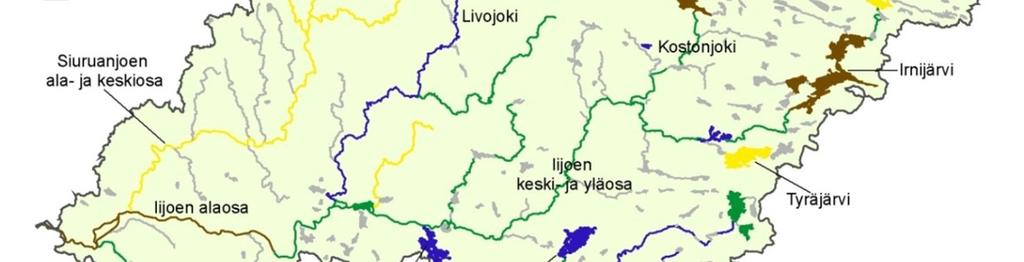 Iijoen rakentaminen voimatalouskäyttöön aloitettiin vuonna 1956. Iijoen alaosalla on viisi voimalaitosta. Voimalaitosrakentamisen myötä Iijoesta hävisi luontaisesti lisääntyvä lohikanta.