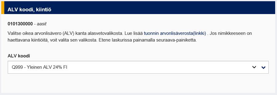 ja kiintiönumero, jos sellainen on saatavilla. 3.