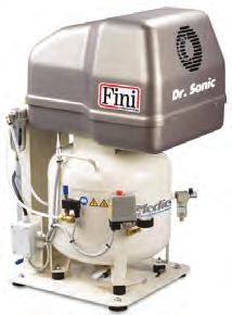 kompressorit DR.SONIC 320 Teho 2,2 kw Hiljainen, soveltuu esim. kahdelle haashoitotuolille. Öljytön, varustettu kuivainyksiköllä. Melutaso 60 dba.