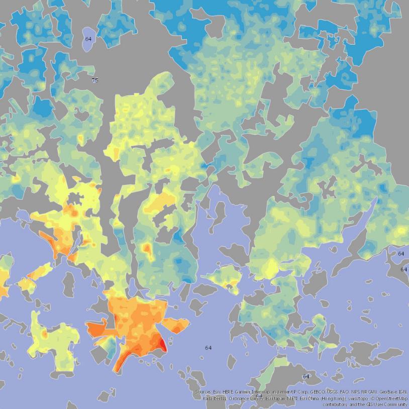 Maan arvon spatiaalinen