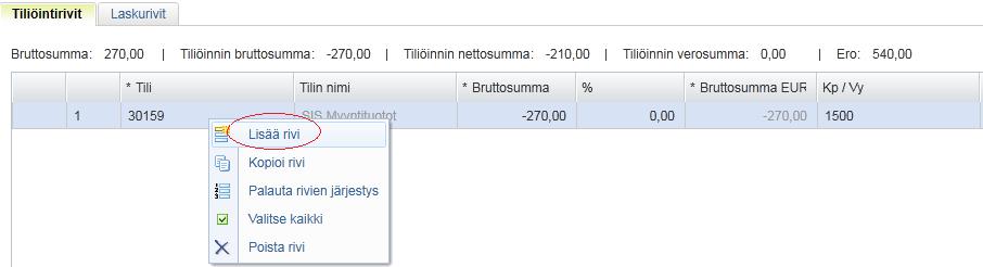 Uusi lasku tarkastettavaksi Sisäisen laskun tiliöinti (koskee seuraavia: Haapavesi, Hailuoto, Kempele, Liminka, Osekk, Ranua, Sodankylä): - Sisäiset laskut siirtyvät Intime Plus-weblaskutuksesta