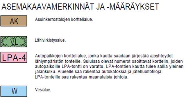 29/40 5.5 Kaavamerkinnät ja määräykset YLEISET MÄÄRÄYKSET: AK-korttelialueelle saa sijoittaa hulevesien imeytysrakenteita.