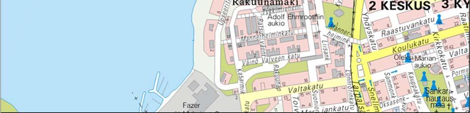 Suunnittelualueen rajaus ja sijainti on esitetty alla olevassa kuvassa punaisella. As Oy Matruusi; Asemakaavan ja tonttijaon muu- 1.