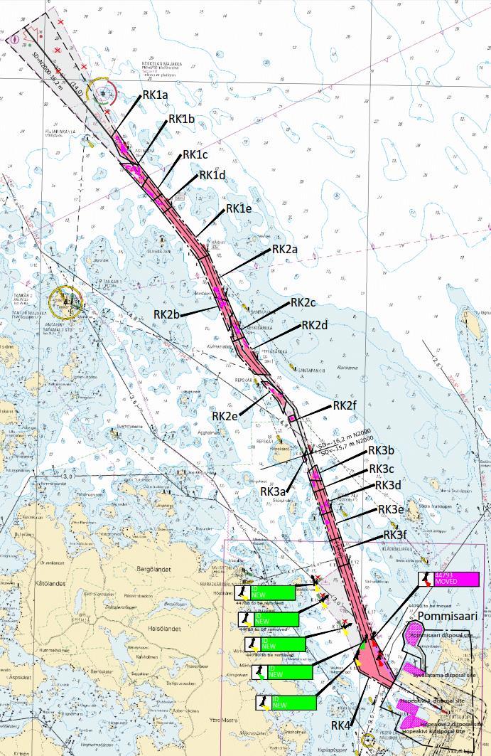 Hankeosa A: Valtion väylän syventäminen Maanruoppausta 622 066 m3ktr (sis.