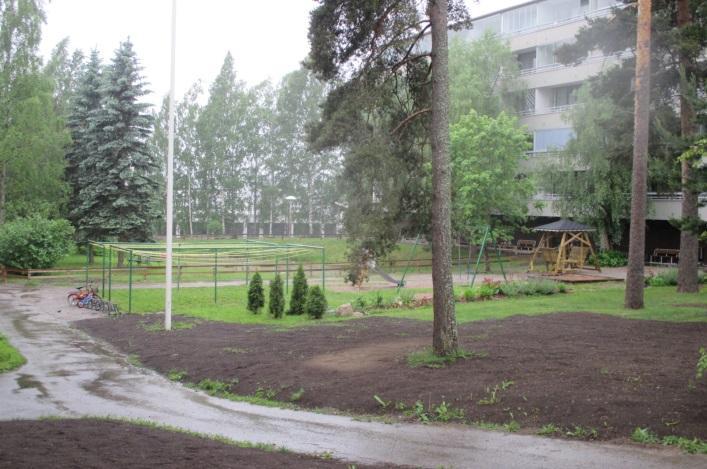 Lähimmät puut ovat hopeapajuja, hopeakuusia, mäntyjä, koivuja ja pieniä tammia. Lähimmät jaloangervot ja happomarjat kasvavat lähellä vesirajaa.