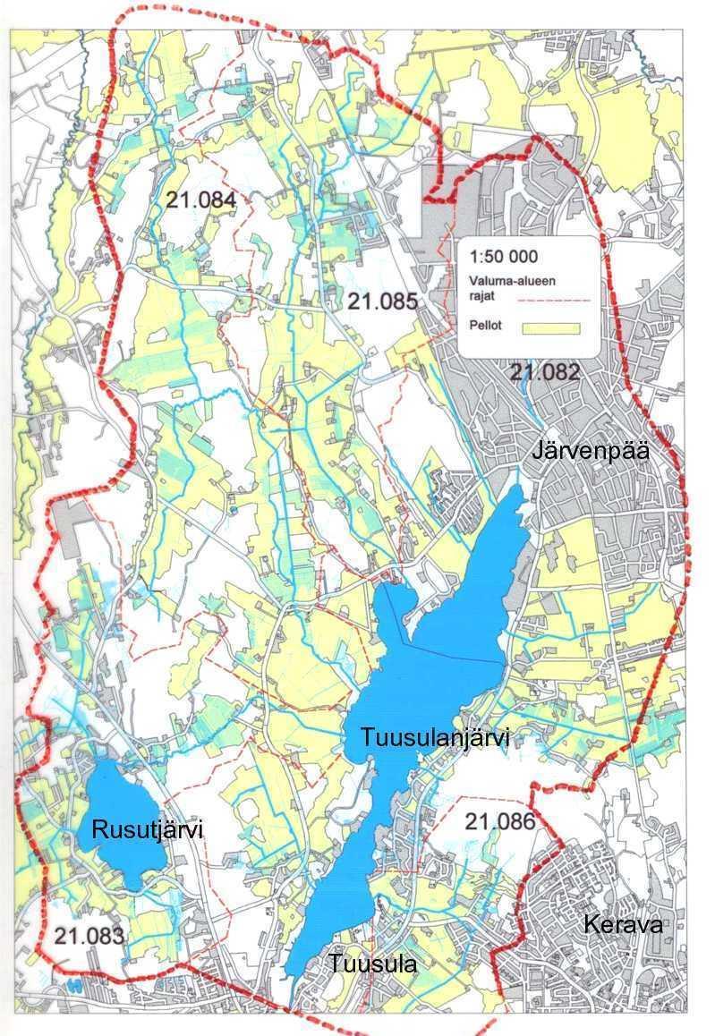 Pinta-ala 6,0 km2 Keskisyvyys 3,2 m Maksimisyvyys 10,0 m Valuma-alue 92 km2 Peltoa 30 % Asutusta 20 %