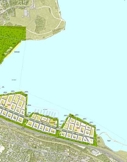 Narrow park axes divide up the competition area into blocks, which are structured by parallel