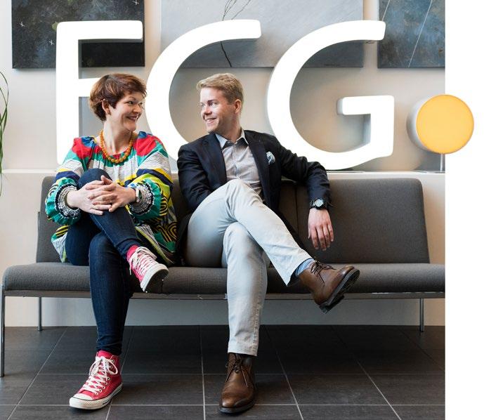 FCG Konsultointi Muutoksen ja johtamisen tukija FCG Konsultointi -liiketoimintaryhmä tarjoaa palveluita toiminnan uudistuksen ja muutoksen tueksi johdon konsultoinnin ja valmennuksen,