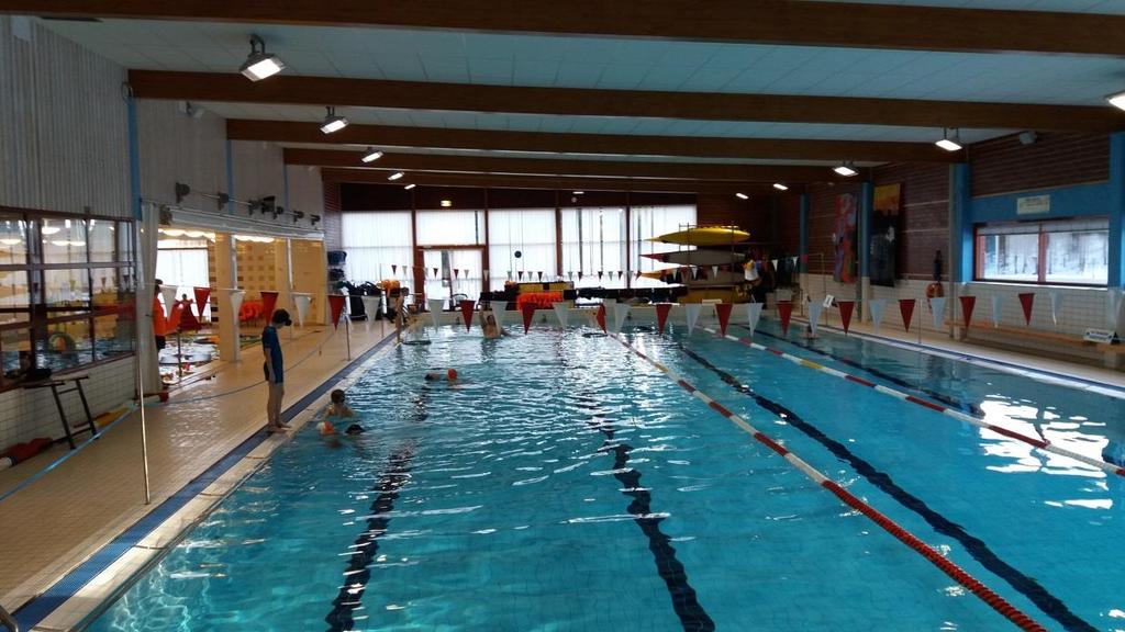 Uima-altaiden tiedot Iso allas 25m x 10m (4 rataa) syvyys 1,2 2m veden lämpötila +26 27C torstaisin +29C Lasten allas 10m x 5m syvyys 0,05 0,8m veden lämpötila +28 30C lauantaisin +32C Lasten allas