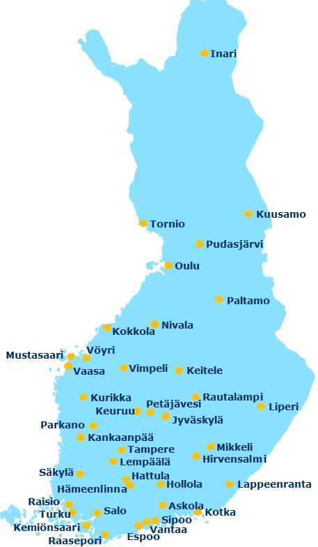 Kuntalaisten maakuntasamaistuminen keväällä 2017 62% Voimakkainta (paljon samaistuvia, %): 1. Inari 62 2. Kurikka 62 3. Keitele 59 4. Tornio 58 5. Liperi 57 6. Paltamo 57 7. Keuruu 54 8.