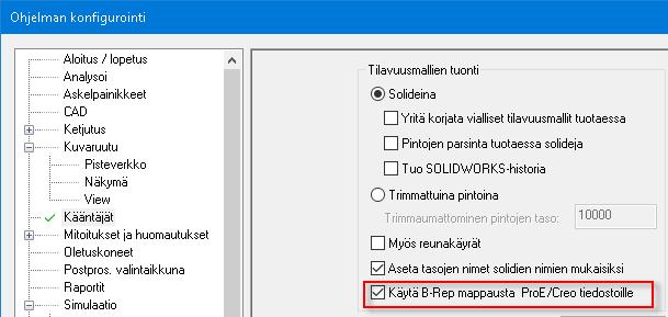 Mastercam 2019 uudet piirteet Uudet yleispiirteet Tiedostot, jotka tallennetaan AP242-siirtoformaatissa säilyttävät 3D huomautukset. Jos valitset toisen siirtoformaatin, nämä tiedot menetetään.