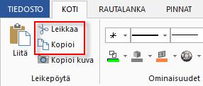 Yksi tai useampi sininen nuoli osoittaa mihin tahansa muuhun vaihtoehtoiseen haaran suuntaan kuten alla olevassa esimerkissä.