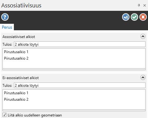 Mastercam 2019 uudet piirteet Design uudet piirteet Kun toiminto on avattu, valitse tarkistettavat piirustusalkiot ja paina sitten [Enter] tai valitse Lopeta valinta.