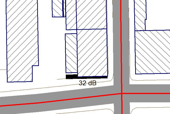 Melulaskennat on tehty tasaväliseen laskentahilaan, jossa pisteiden välinen etäisyys on ollut 1 m x 1 m (5x5). Laskentakorkeuksina ovat olleet 2 m (piha -alueet) sekä 5 m, 8 m, 14 m ja 20 m.