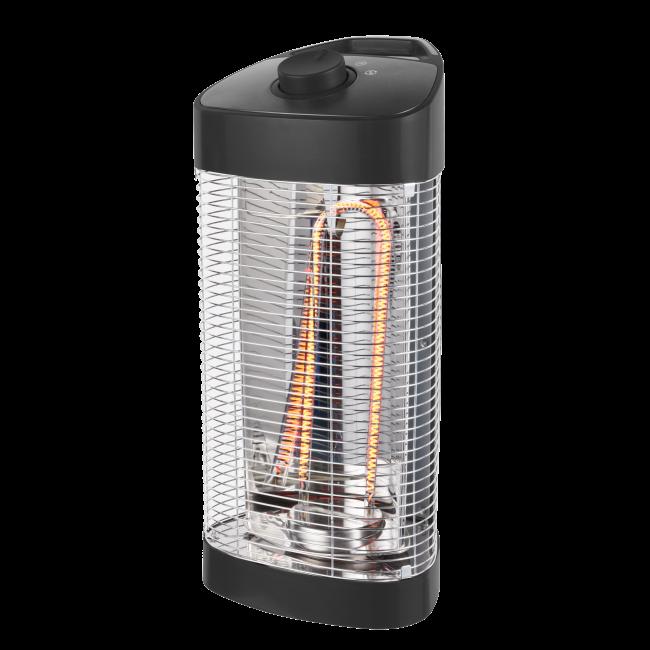 MALLIT PÖYDÄLLE JA PÖYDÄN ALLE HORTUS Terassilämmitin pöydän alle 600/200 W CA Pienikokoinen, kaksitehoinen ja kääntelymekanismilla varustettu terassilämmitin sopii käytettäväksi lattialla, pöydän