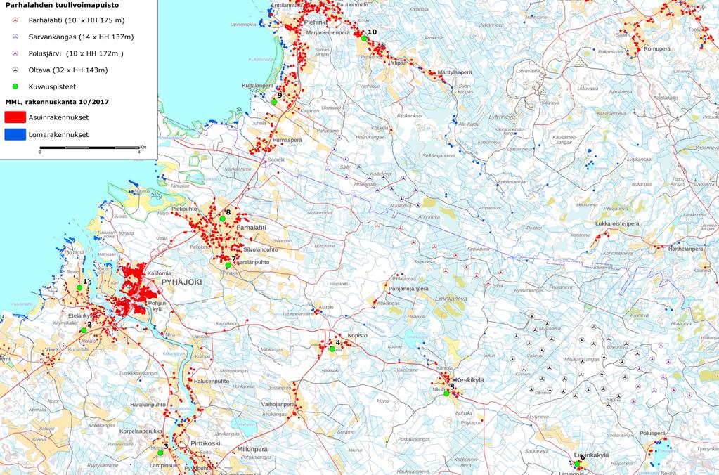 FCG SUUNNITTELU JA TEKNIIKKA OY Näkymäalueanalyysi ja havainnekuvat Kuva 1.