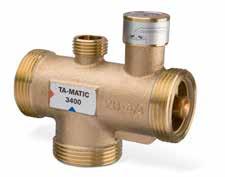 IMI TA / Käyttövesiventtiilit / TA-MATIC TA-MATIC Kerrostalojen ja vastaavien käyttövesijärjestelmien lämpimän käyttöveden sekoitusventtiili.