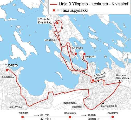 Vuosiraportti 2017 7 / 38 Suurin muutos oli linjojen 3 ja 9 yhdistäminen yhdeksi linjaksi 3.