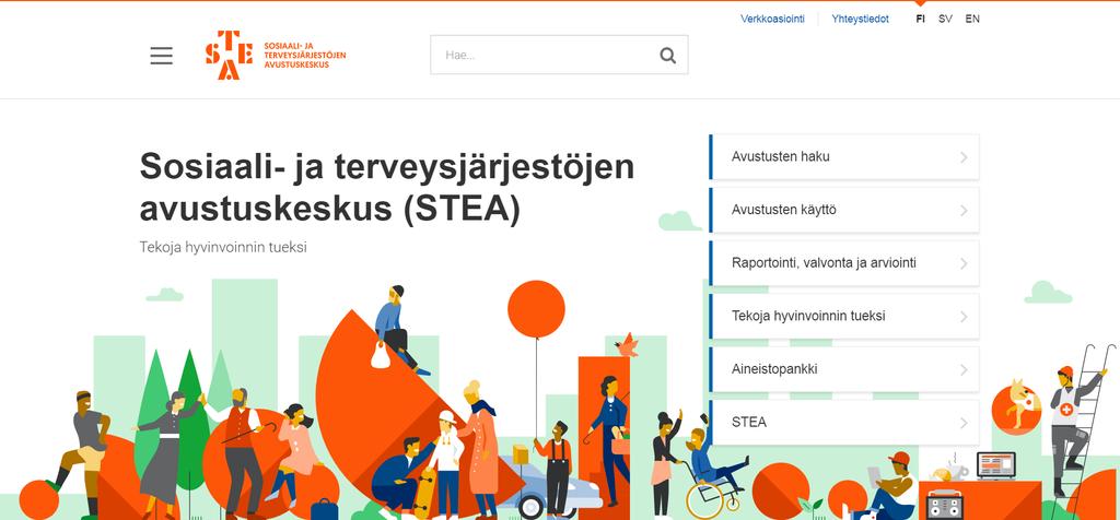 VERKKOASIOINTI Hakeminen tapahtuu sähköisesti STEAn