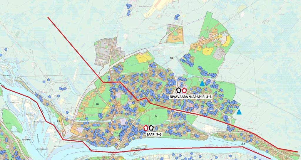 (23 oppilasta/luokka) alakoulu yläkoulu VE5: sarjat oppilaat sarjat oppilaat yhteensä Saarenkoulu 3 414 3 207 621 Nivavaara/Napapiiri 3 414 3 207 621