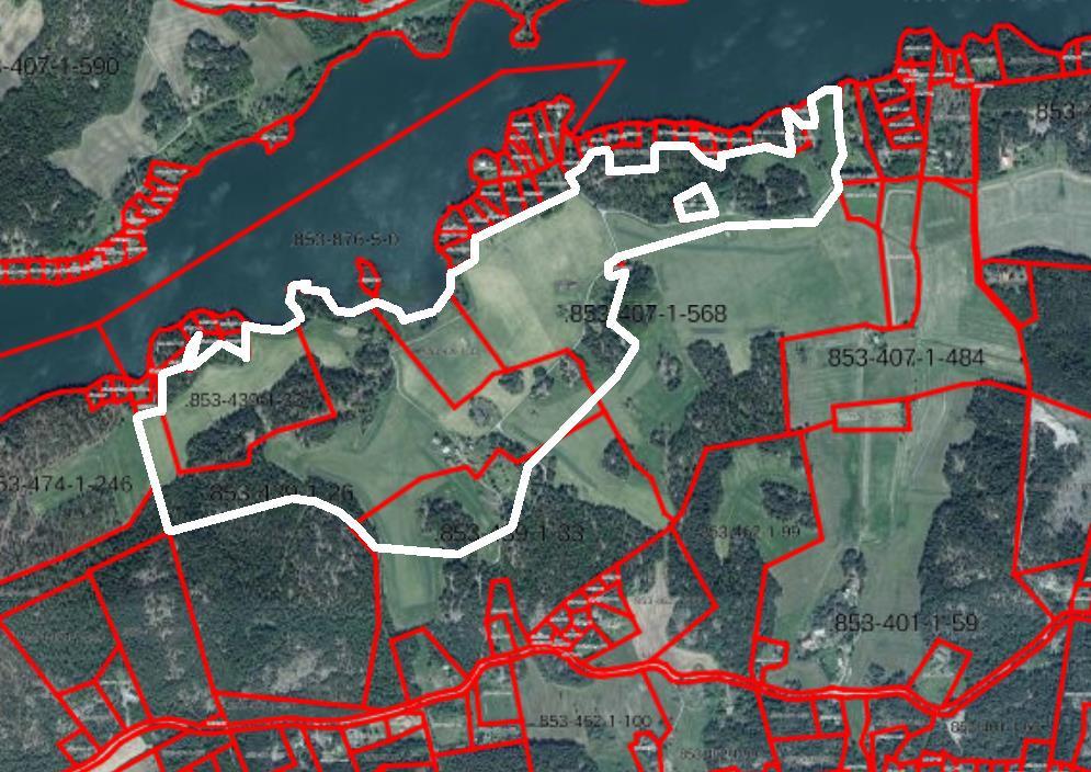 sinisellä): (Suunnittelualue valkoisella)