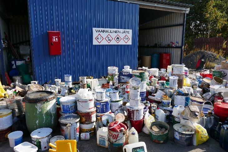 Pohjois-Satakunnan Jätteidenkäsittely Oy Vuosikertomus 2017 5 Vaarallisen jätteen vastaanotosta, kuljetuksesta ja käsittelystä yhtiöllä on 1.1.2016 alkaen ollut sopimus Fortum Waste Solutions Oy (aik.