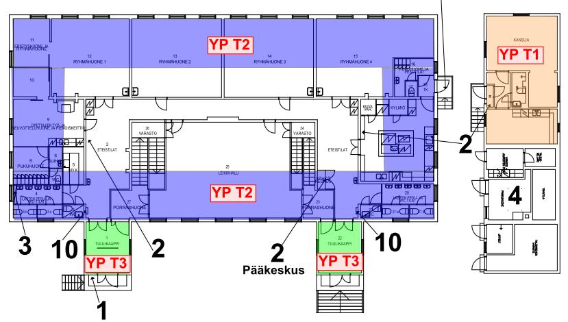 42/66 Hallintorakennuksessa on alkuperäinen luonnonmateriaalein eristetty yläpohja (YP T1).