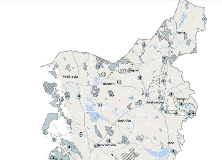 Pohjoinen Satakunta esimerkkinä suojelumerkinnöistä maakuntakaavassa Maankäytön Kansainväliset suunnittelujärjestelmä / kaavoitusjärjestelmä rajoitteet 23 Maankäyttö- ja rakennuslaki (MRL)