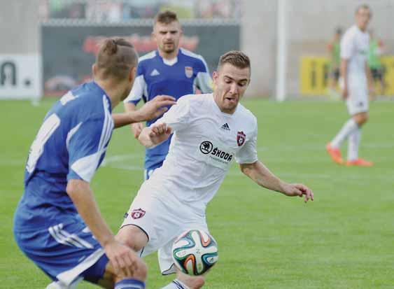 14 FUTBAL streda 17. 9. 2014 10. KOLO NAJVYŠŠEJ SÚŤAŽE TRNAVA BANSKÁ BYSTRICA SPARTAK: Rusov Janečka, Bortel, Mar. Tóth, Čonka K. Kuzma Špalek (60. Cleber), Vlasko, E. Sabo, Schranz (80.