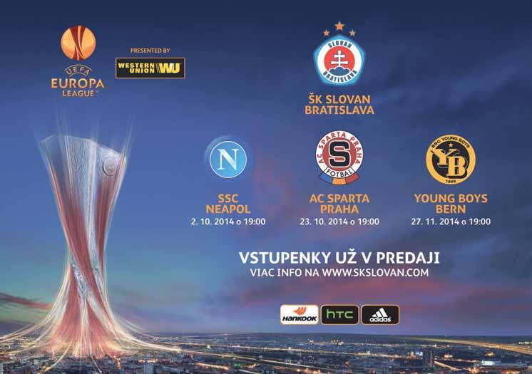 26 FUTBAL, INZERCIA streda 17. 9. 2014 ZAJTRA o 21.