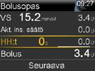 INSULIINIPUMPPU I BOLUSTEN ANTAMINEN INSULIINIPUMPPU I BOLUSTEN ANTAMINEN OSA 4: BOLUSTEN ANTAMINEN Bolus eli lisäannos annetaan kattamaan hiilihydraattipitoinen ateria ja/tai korjaamaan