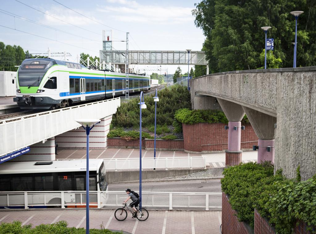 YHDYSKUNTARAKENNE JA LIIKKUMINEN Yhdyskuntarakenne ja liikkuminen vaikuttavat merkittävästi kaupungin resurssitehokkuuteen.