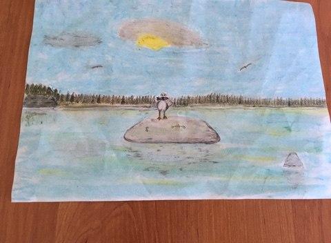 Дмитрий Виноградов: Камень серый и унылый Служит чайкам лишь приютом. Там они, на солнце греясь, Гложут, пойманную рыбу.
