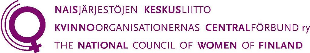 Naisjärjestöjen Keskusliitto Kvinnoorganisationernas Centralförbund ry Toimintakertomus 2016 Hallituksen esitys vuosikokoukselle 20.11.2017 SISÄLLYSLUETTELO Puheenjohtajalta ja pääsihteeriltä 1.