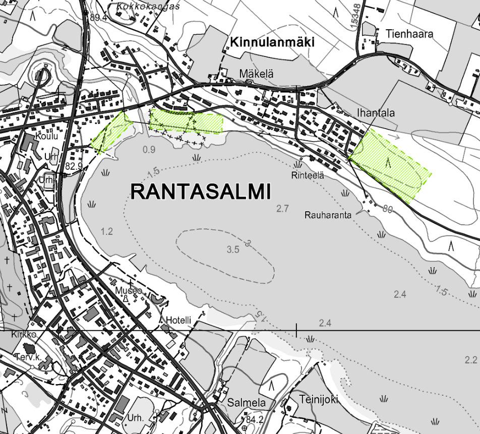Keskustan osayleiskaava 37 Kuva: Uutta rakentamista suositellaan voimassa olevan kaavan mukaisille asumisen alueille, jotka tukeutuvat tiiviisti olemassa olevaan rakenteeseen.