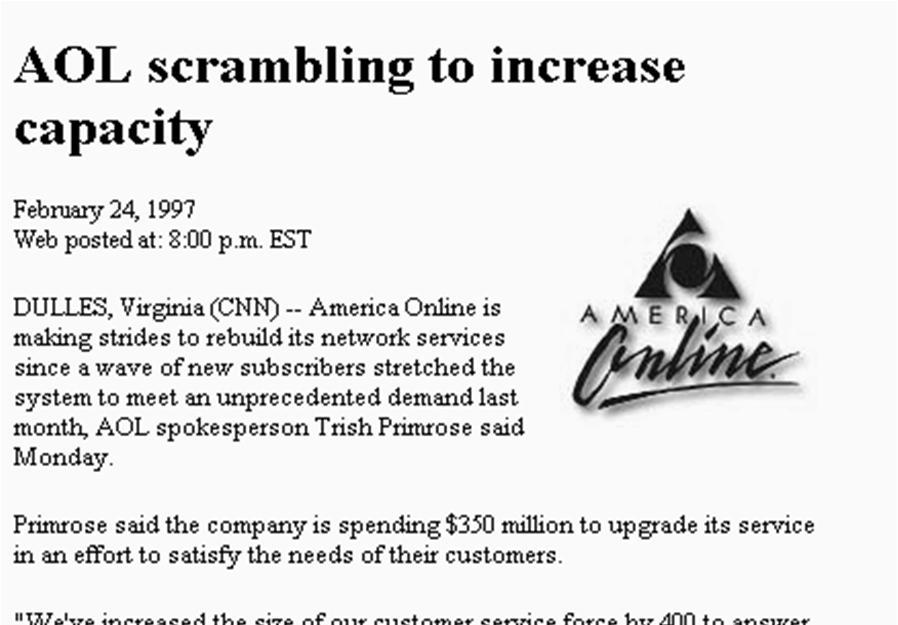 Sisäisen koordinaation tärkeys - case AOL ja hinnoittelun muuttaminen - Nopeasti kasvavat markkinat