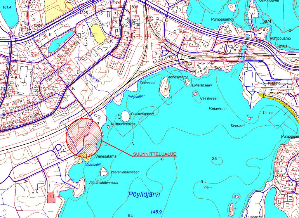Suunnittelualue Suunnittelualue sijaitsee Kemijärven Särkikankaalla. Suunnittelun kohteena on noin 3,7 ha suuruinen alue, joka ilmenee alla olevasta kuvasta. Miksi kaavoitukseen on ryhdytty?