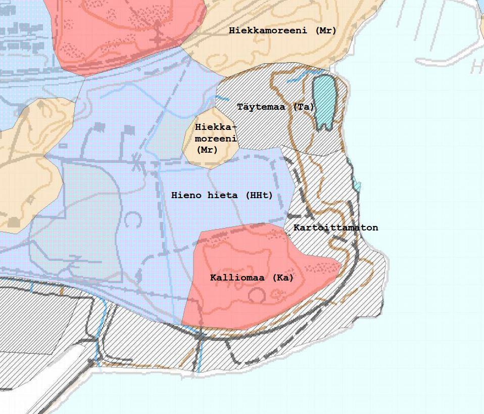 2.1.2 Hydrologia ja veden laatu 3 Hulevesien johtumista suunnittelualueella on kuvattu Nykytila hydrologia -liitekartalla N1.