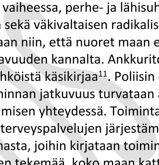 väestöä useammin kiusaamisen, väkivallan ja uhkailun kohteena12. Näihin ryhmiin kuuluvat nuoret kertovat muita harvemmin rikoksen uhriksi joutumisesta muille aikuisille tai viranomaisille.