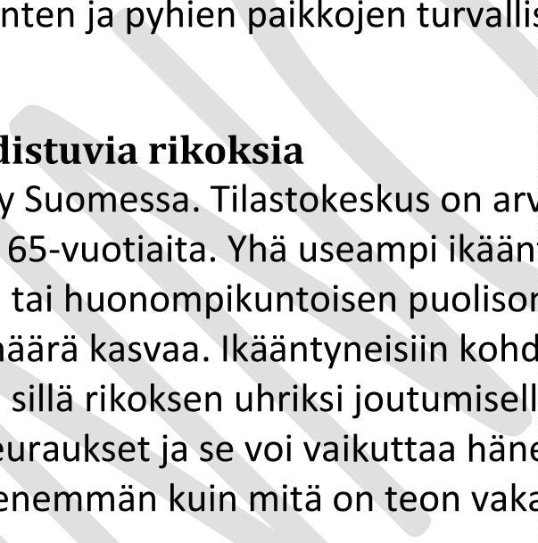 Myös kristillinen kirkko on yhteiskunnallisen vastakkainasettelun lisääntyessä joutunut uhkailujen kohteeksi. Uskonnollisiin yhteisöihin kuuluvien turvallisuuden tunne on heikentynyt.