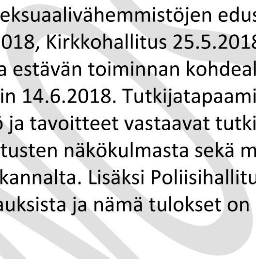 Tapaaminen tutkijoiden kanssa järjestettiin 14.6.2018.