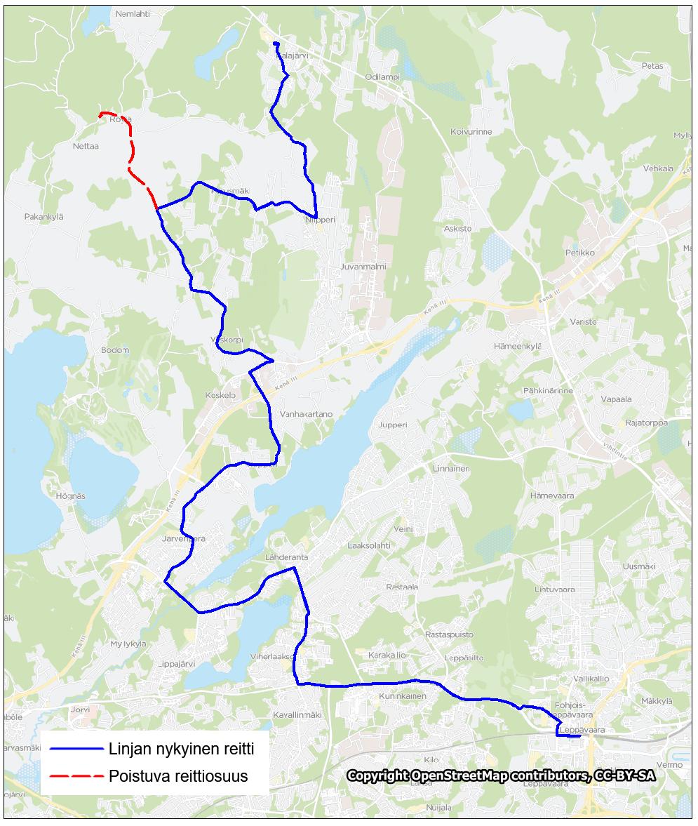 Liite 1-23 Linja 239 Leppävaara