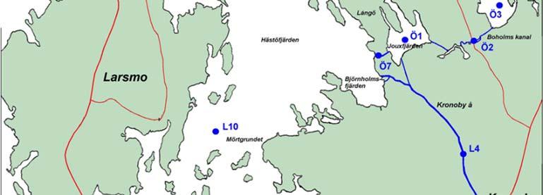 Lisäksi järven ja meren välisessä penkereessä on neljä venesulkua (Hästgrundet, Gertruds, Palma ja Kräkilä).