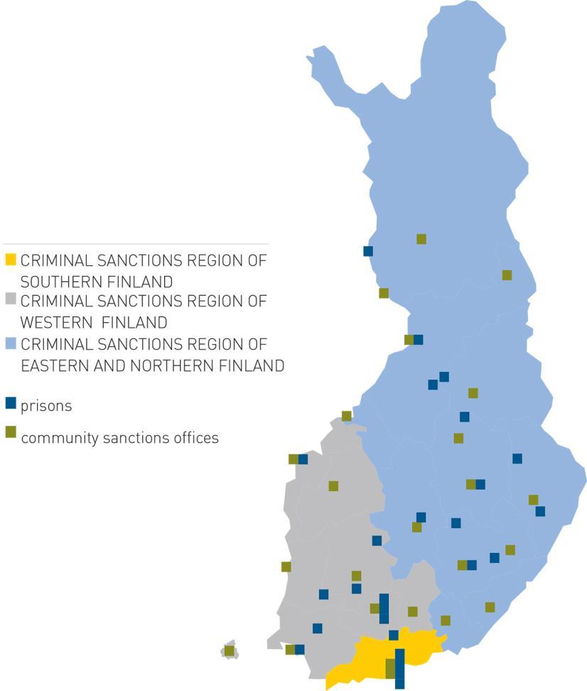 The Criminal Sanctions Agency in Finland Key figures One of the lowest prison populations in Europe, 57 prisoners per 100,000 of national population. (USA: 666/100,000).
