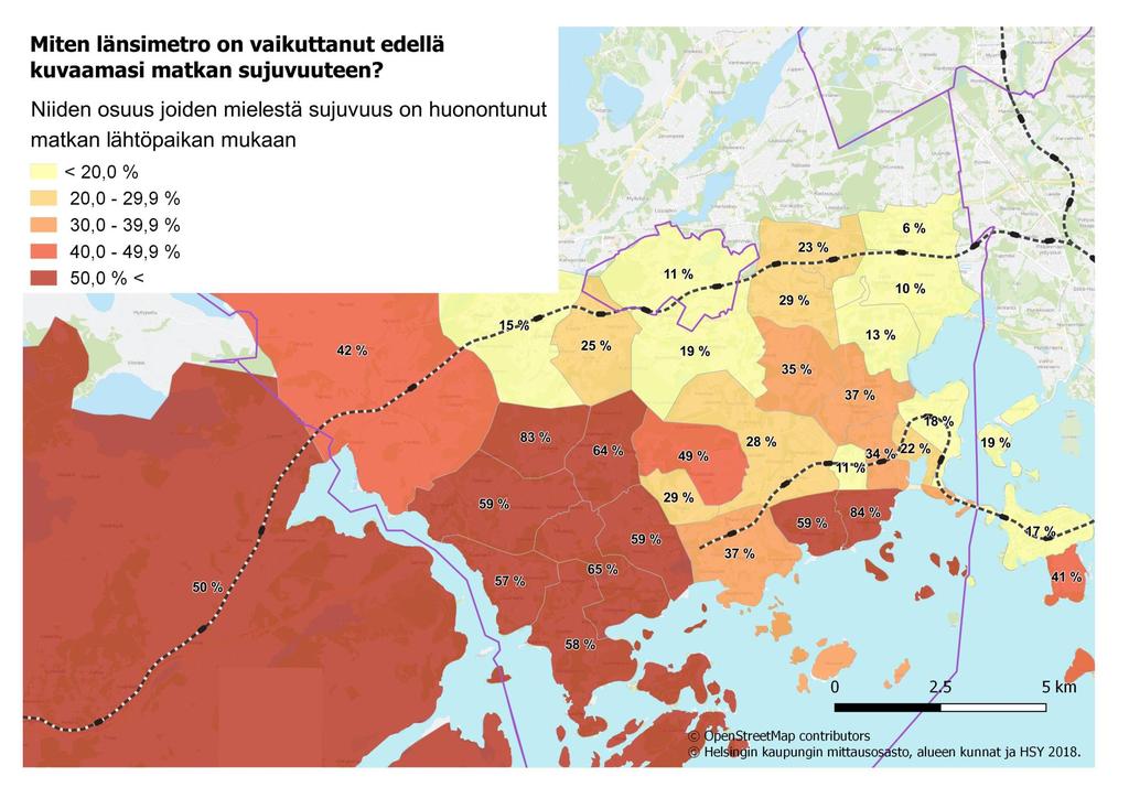 Kaikki vastaajat. Luvut perustuvat vähintään 15 havaintoon per alue.